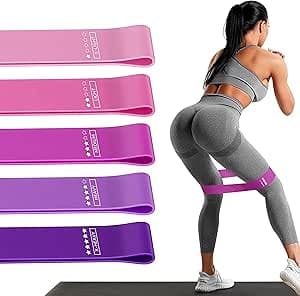 DIOMASO Resistance Bands for Working Out – 5 Resistance Levels Exercise Bands Set for Women & Men