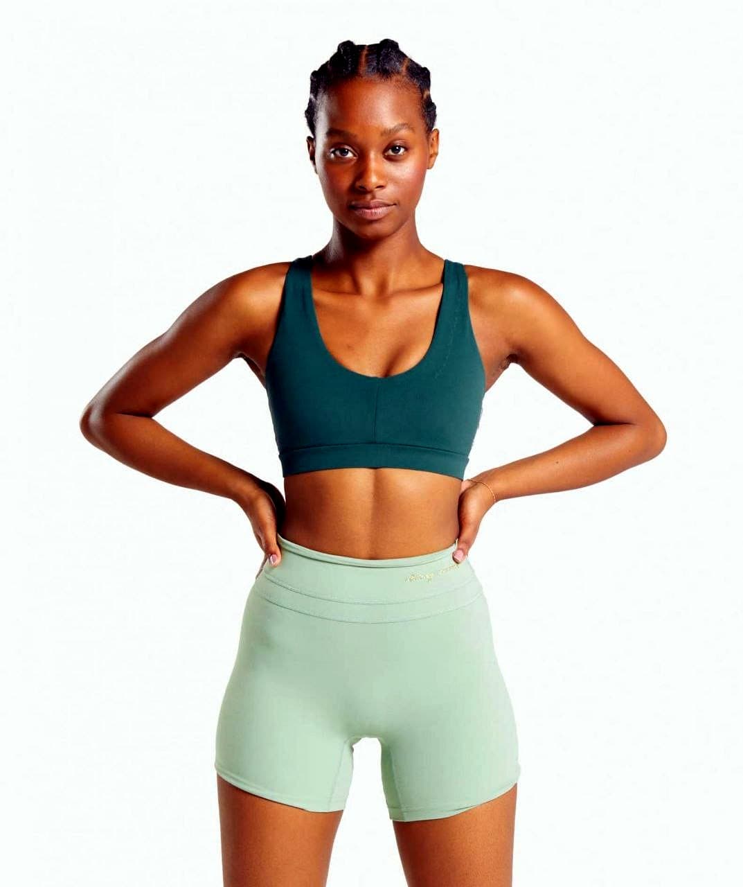 Emerald Ring Bra on body