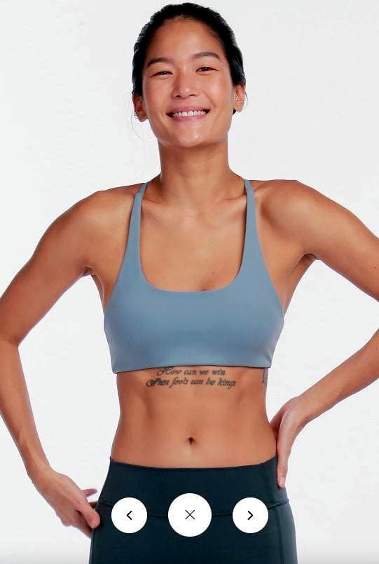 Slate Racer Bra