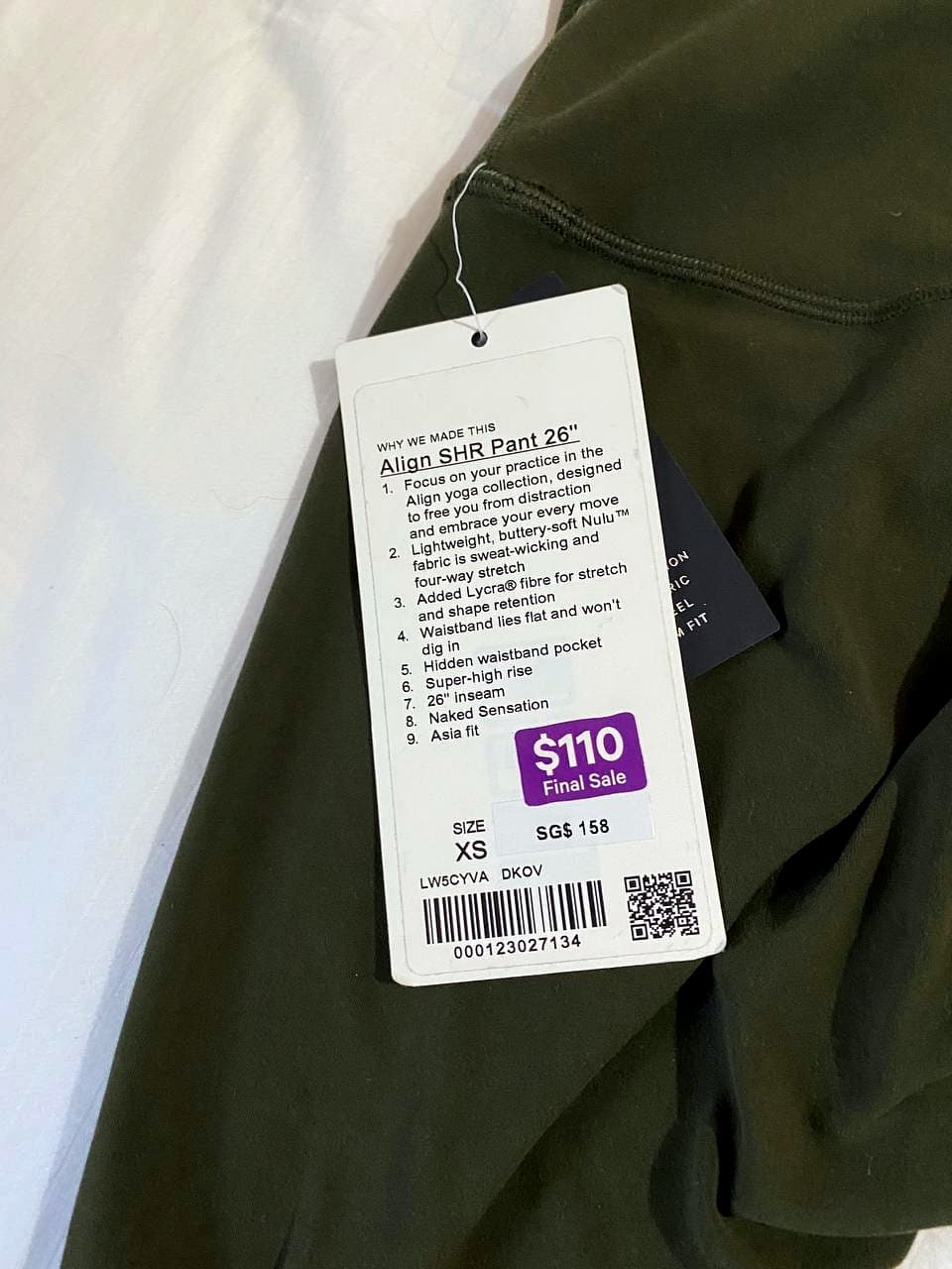 Olive Align Legging