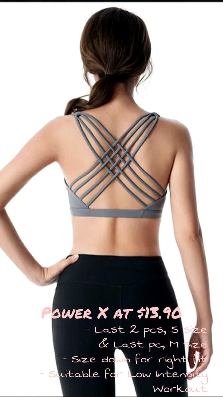 Mauve Crossback Bra on body
