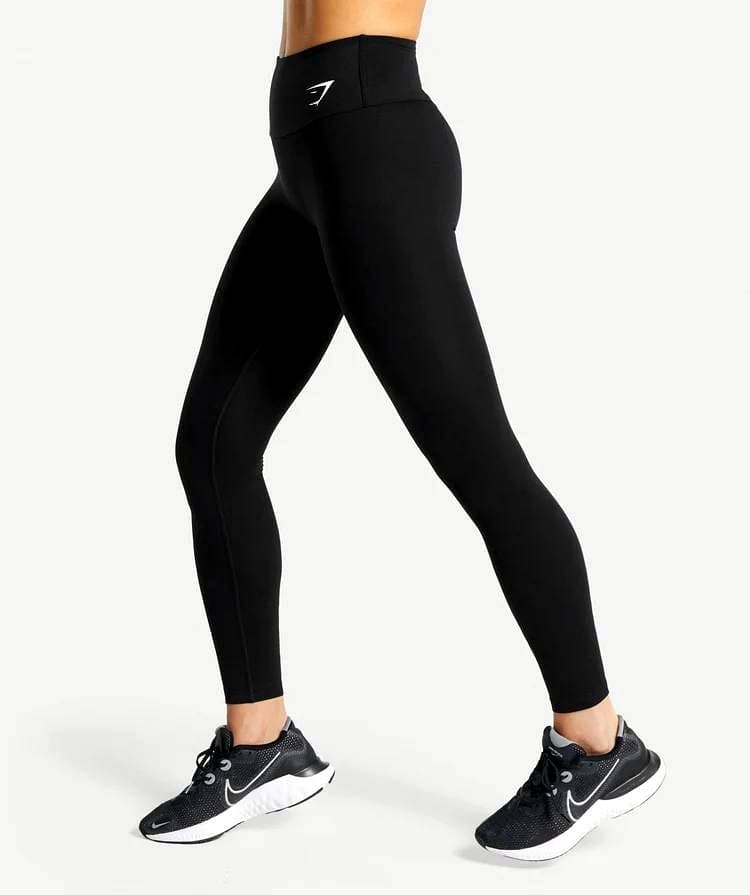 Core Black Legging on body